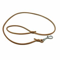 Kožené okrúhle vodítko 6mm / 120 cm čierne